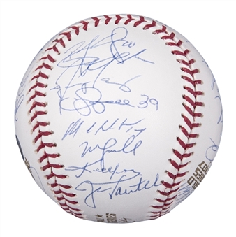 2007 Boston Red Sox World Series Champion Team Signed Official 2007 World Series Baseball With 27 Signatures Including Lester & Francona (MLB Authenticated)